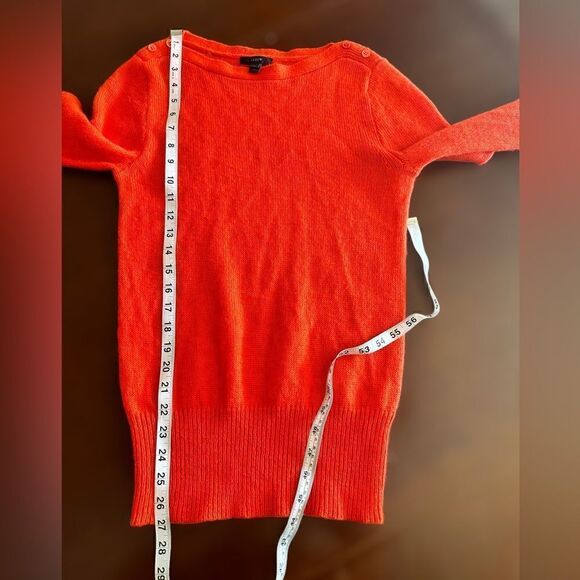 J. Crew Wool Mohair Sweater Boat Neck with Shoulder Buttons Size M - Picture 11 of 15